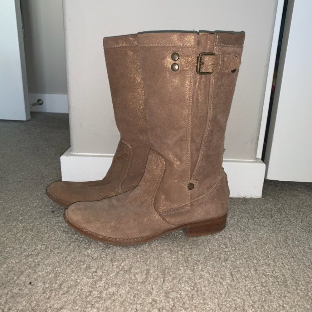 Gold Matisse calf height boots
